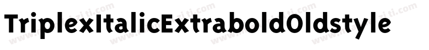 TriplexItalicExtraboldOldstyle Italic字体转换